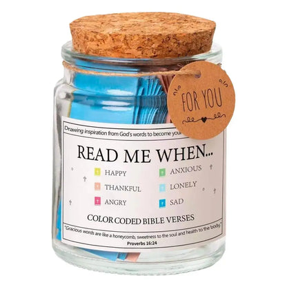 German/Spanish/English Bible Verses Jar